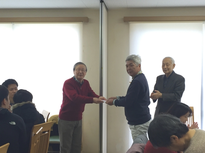 PHP思いやり運動から今年も10万円の寄付がありました