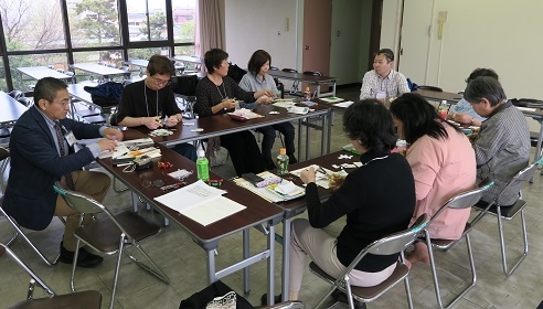 収集ボランティア○使用済み切手キリトリ中